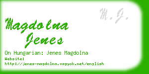 magdolna jenes business card